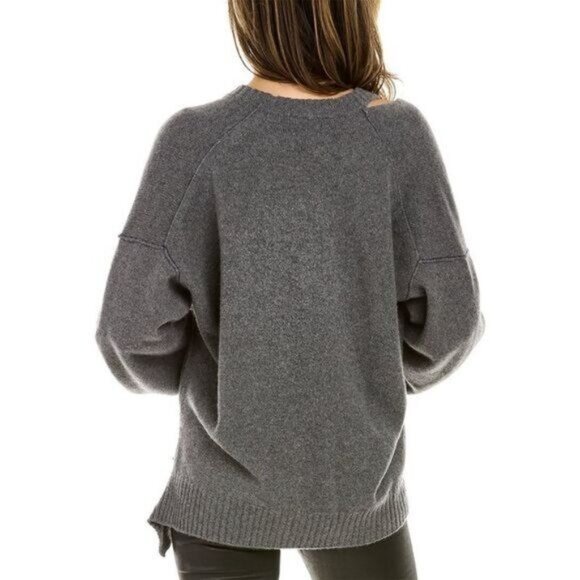 Zadig & Voltaire Womens Stoned Cashmere & Wool-Blend Pullover Grey - Picture 6 of 9